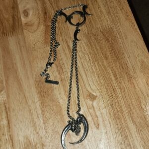Martha Rotten Long Raven and Golden Eagle Claws necklace